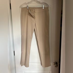Ann Taylor Cream Pants- 6 Petite
